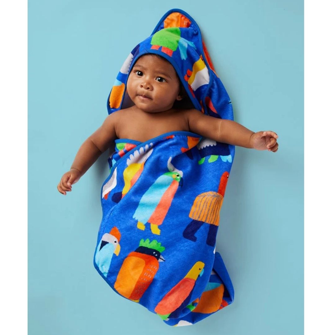 Baby Hooded Towel Flamin' Galahs