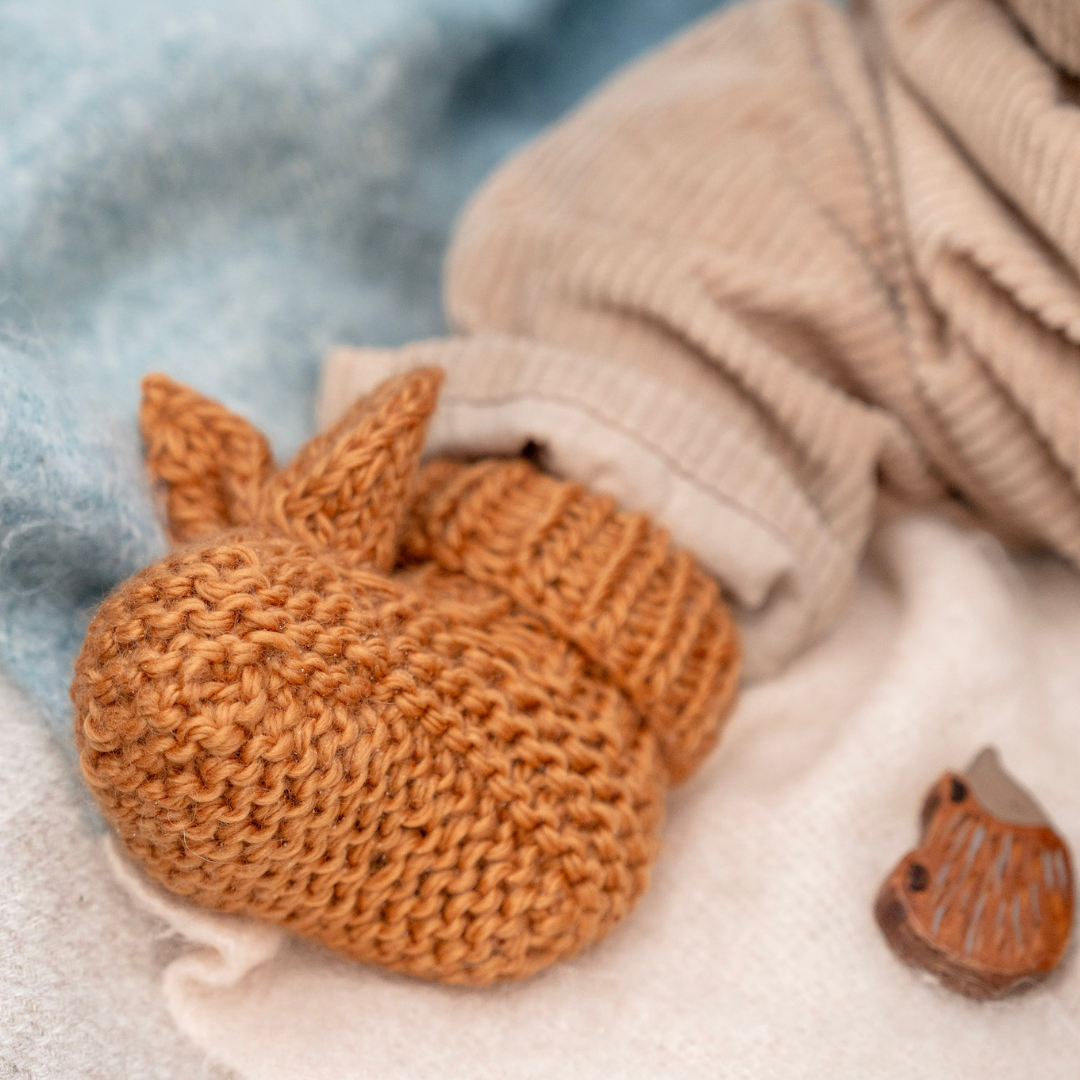 Cute little wool booties, perfect for littlies in the winter.