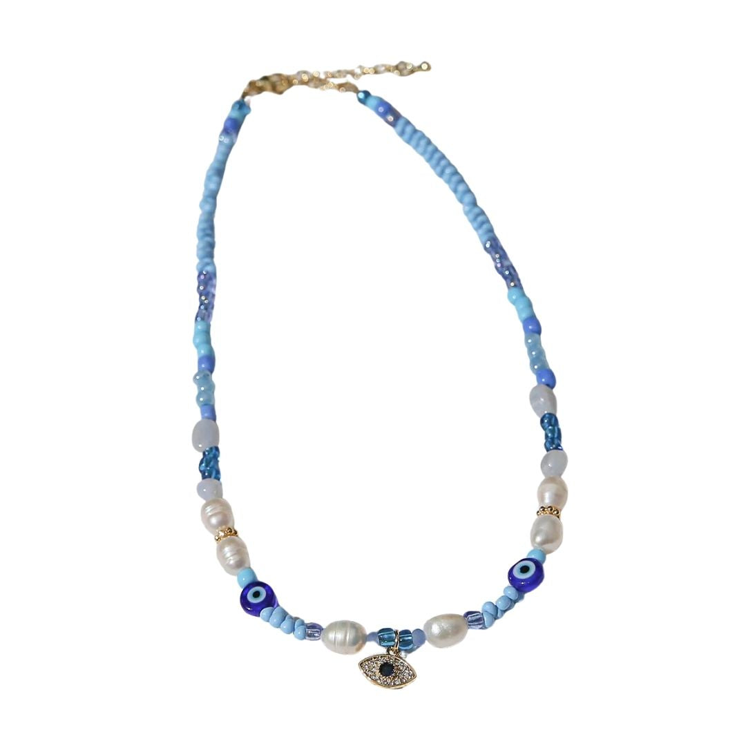 Evil Eye Blue Necklace