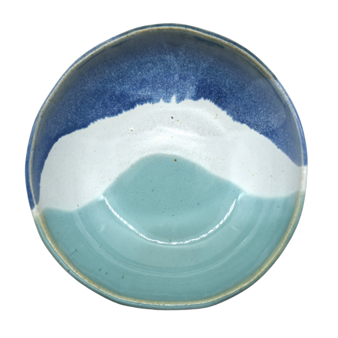 Daisy Cooper ceramics- Handmade noodle bowl in Landscape glaze