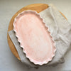 Ruffle medium oval platter - Dusk