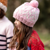 Super soft wool blend knit beanie with a fun zig zag pattern and a comfortable and stretchy by ACorn