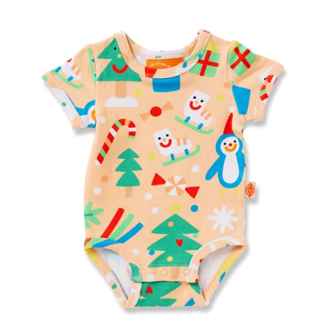 Twinkle Town Short Sleeve Bodysuit - Organic