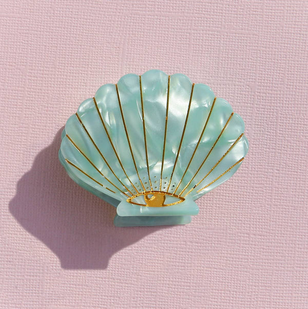 Mint Shell Clip - Meet Gather Collect