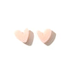 Heart Studs // Select Colour: Plain Pale Pink