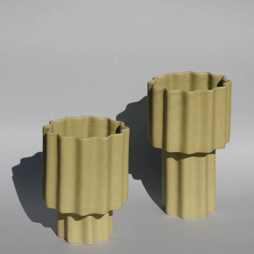 Regular Tapered Vase - Wheat