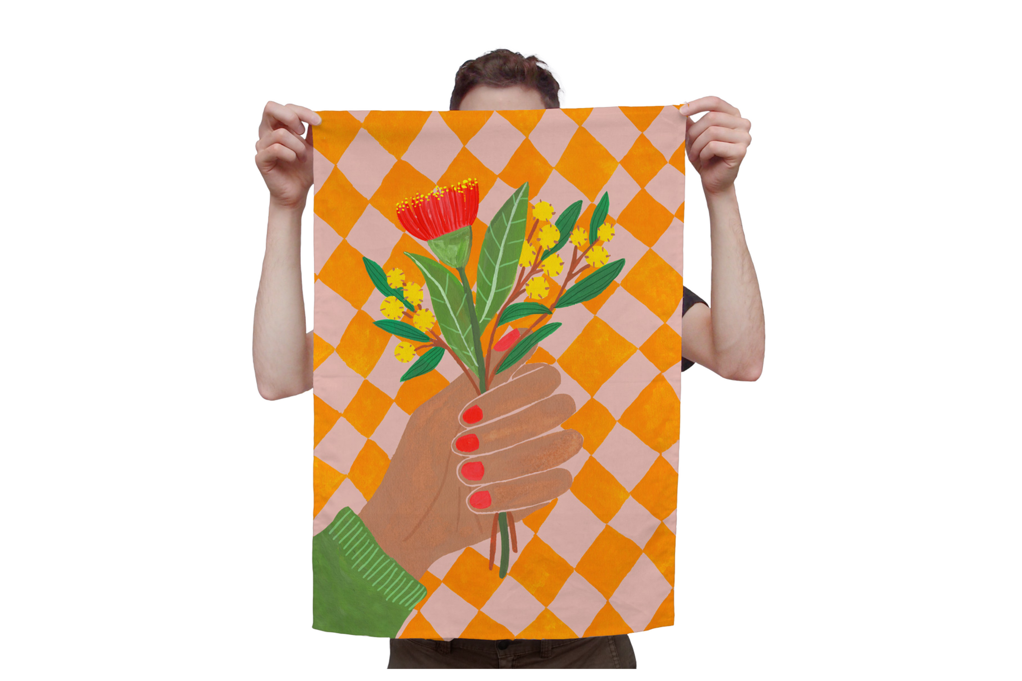 togetherness design -The Australiana tea towel features an original Togetherness illustration printed onto a cotton/linen tea towel. This textile piece is great for hanging in your house as a piece of art or or adding a splash of colour to your kitchen.