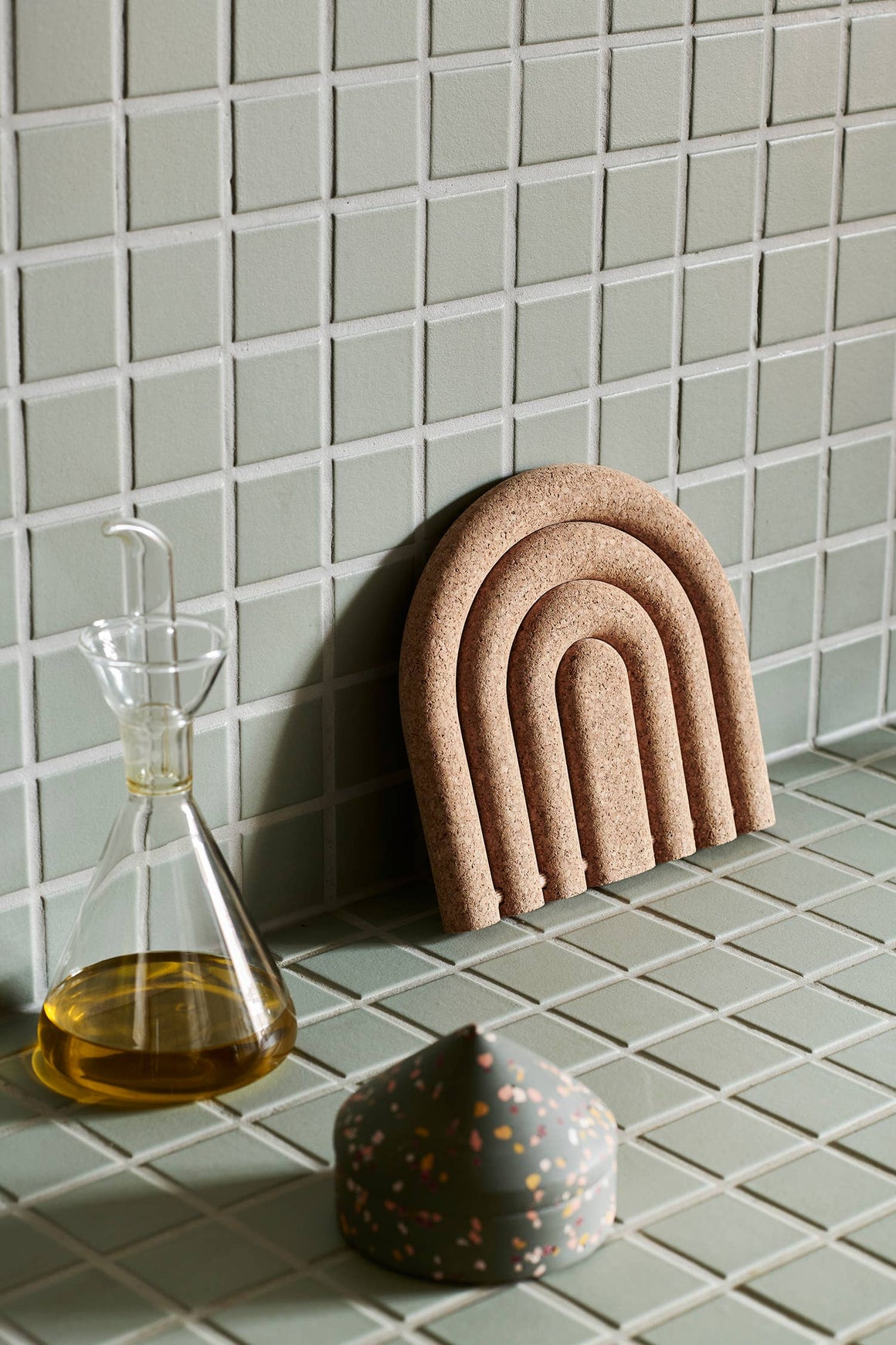 Cork Arch Trivet - Natural Cork