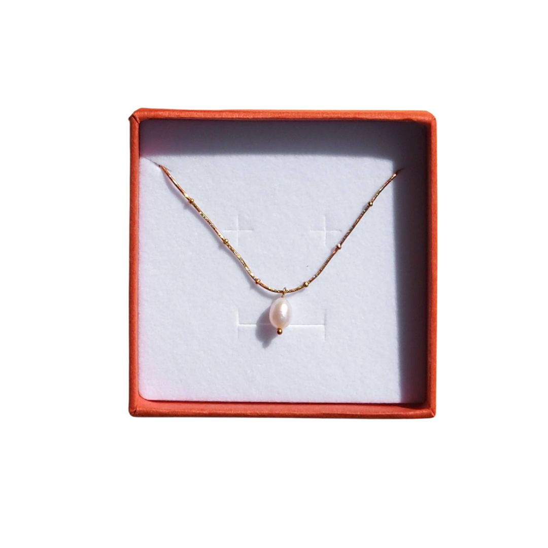 18K Gold Freshwater Pearl Satellite Necklace