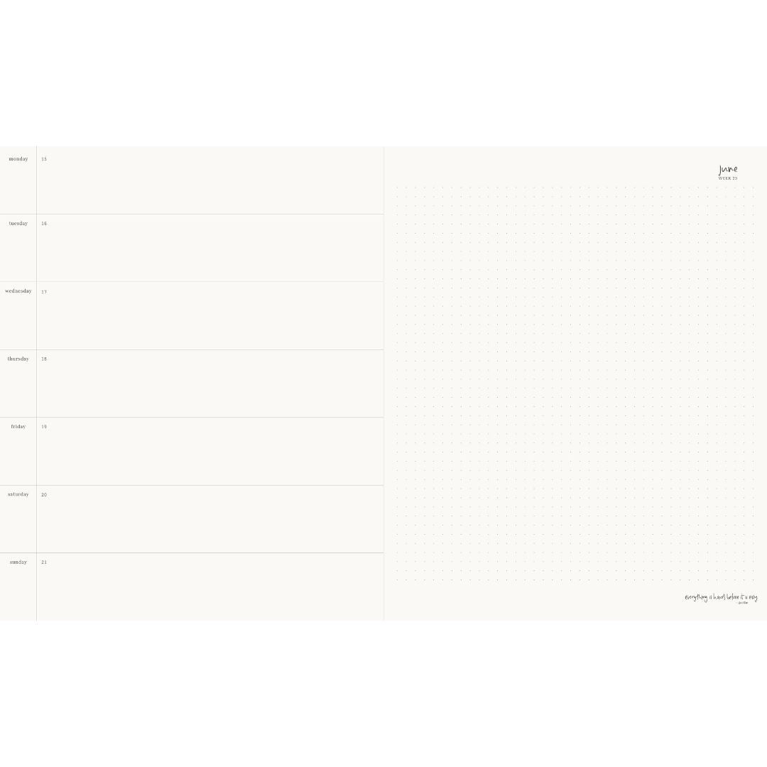 2026 Planner | Signature Vertical Weekly | Lilac