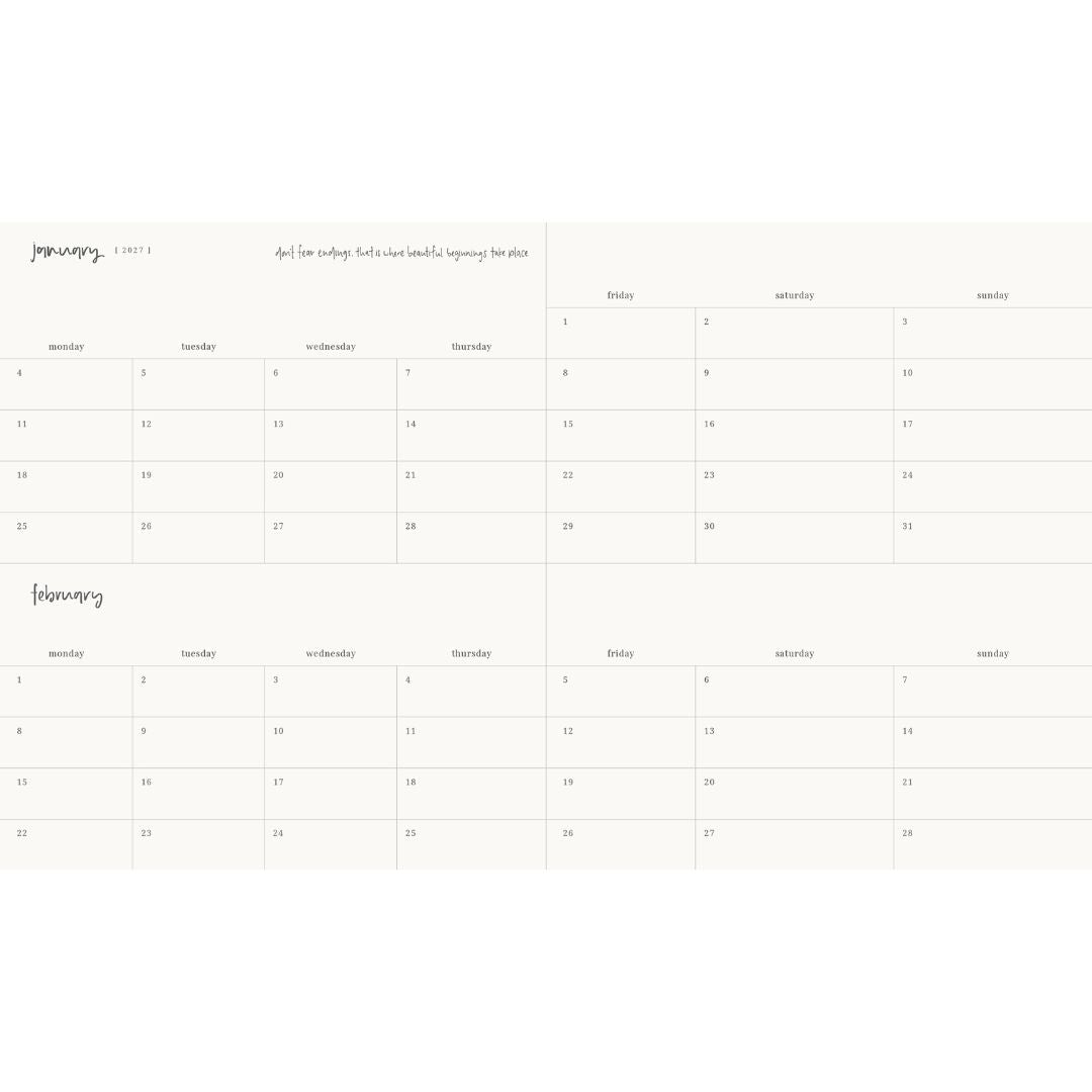 2026 Planner | Signature Vertical Weekly | Lilac