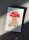 Mushroom Mini Card - Cute Illustrated Gift Greeting Card