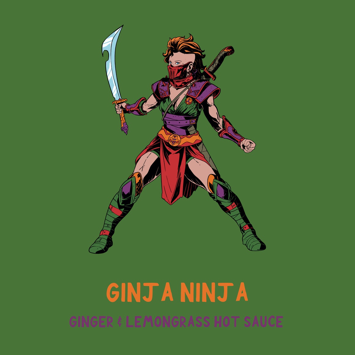 Ginga Ninja hot sauce packs a fresh ginger and lemongrass hit for a balanced hot sauce.