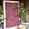 Lino printed handmade tea towel - Yabberup studio