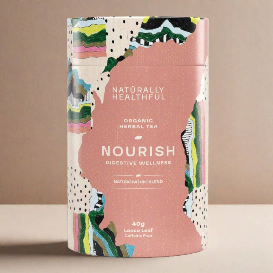 Nourish is a naturopathic tea blend for digestive wellness. 