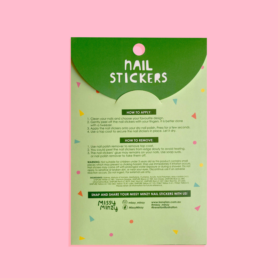 NEW Australiana Nail Stickers, Wearable Art, Nail Decals