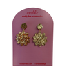 Blossom Earrings // Bright Gold Glitter