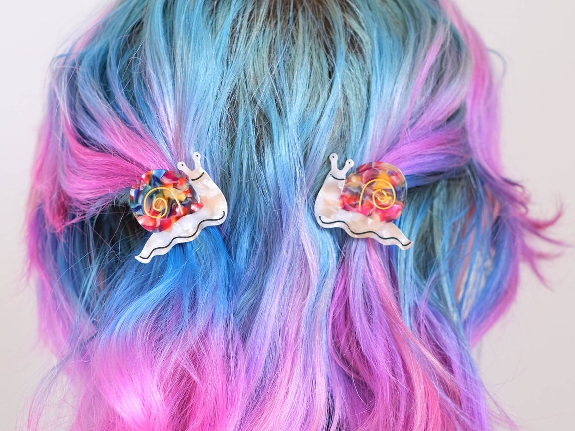 Happy Snail Hair Slide Clips