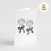 Champagne Congratulations Card- Mini Engagement Wedding Card