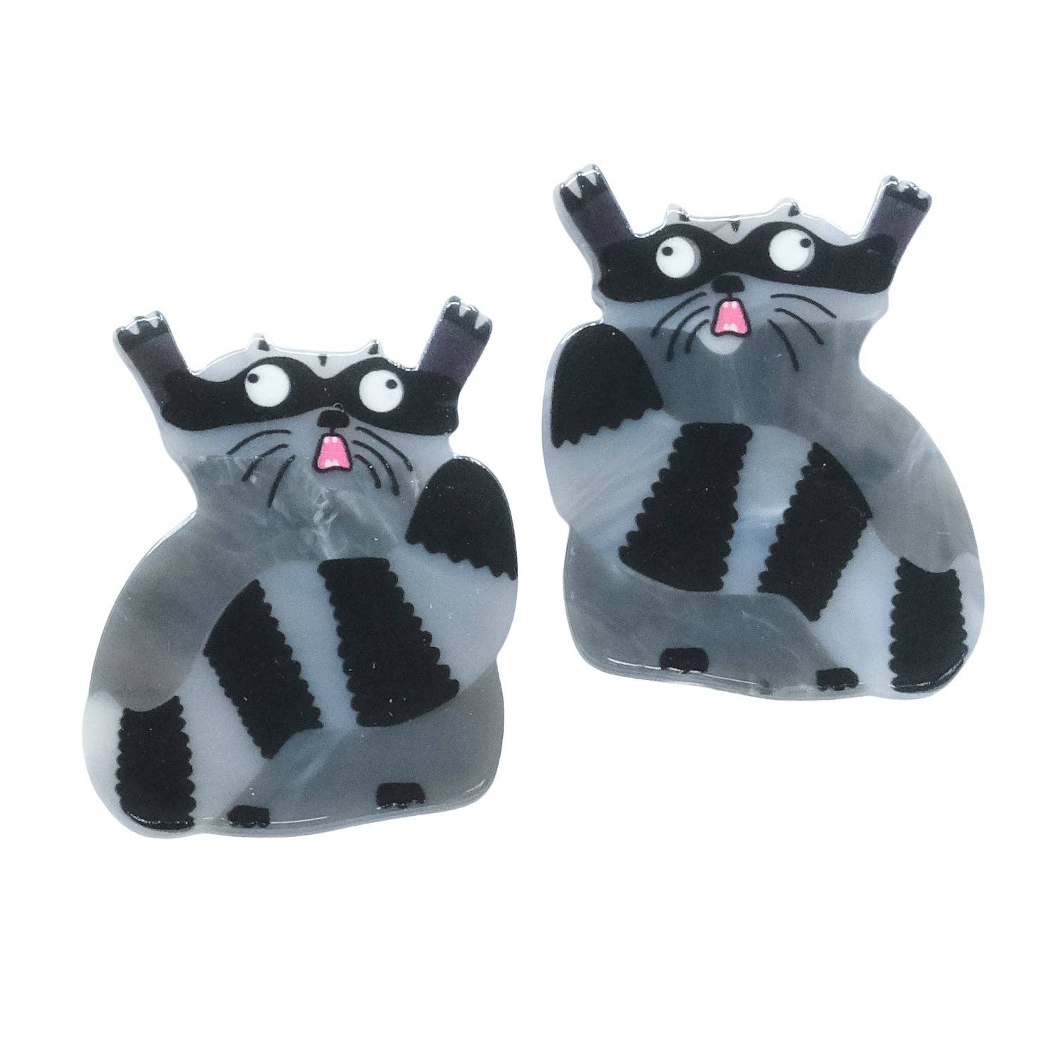 WTF Racoon Hair Slide Clips: Default Title