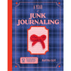 Martina Calvi's book 'A Year of Junk Journaling' has a fabulous cover with a plaid pattern and red bow design.