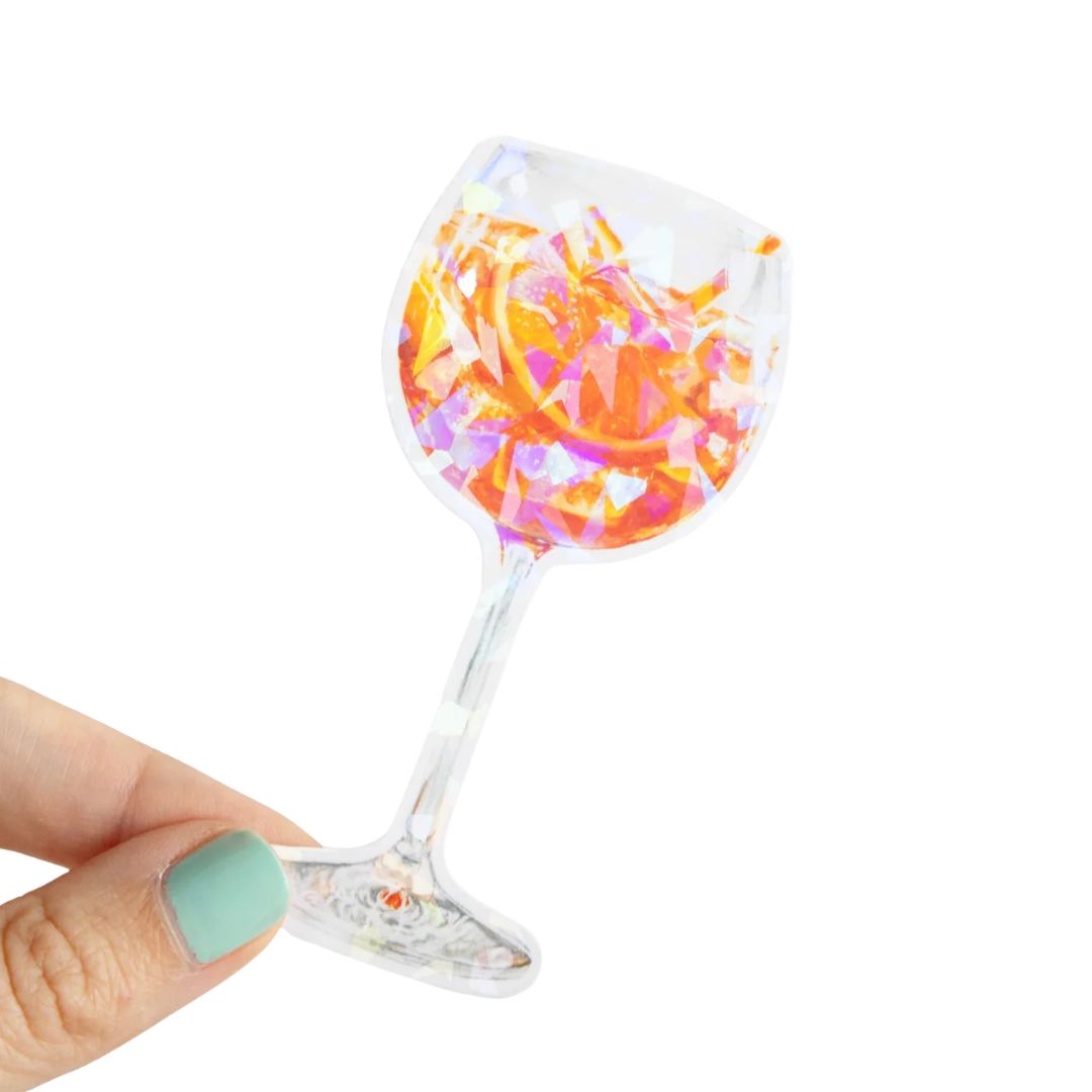 Aperol Spritz Cocktail Prism Vinyl Sticker