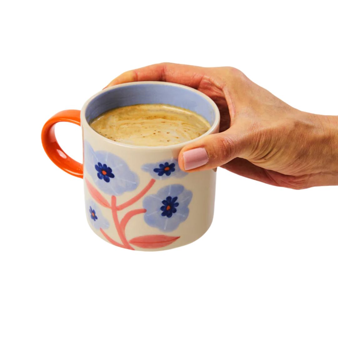 Bloomie Blue Flower Mug