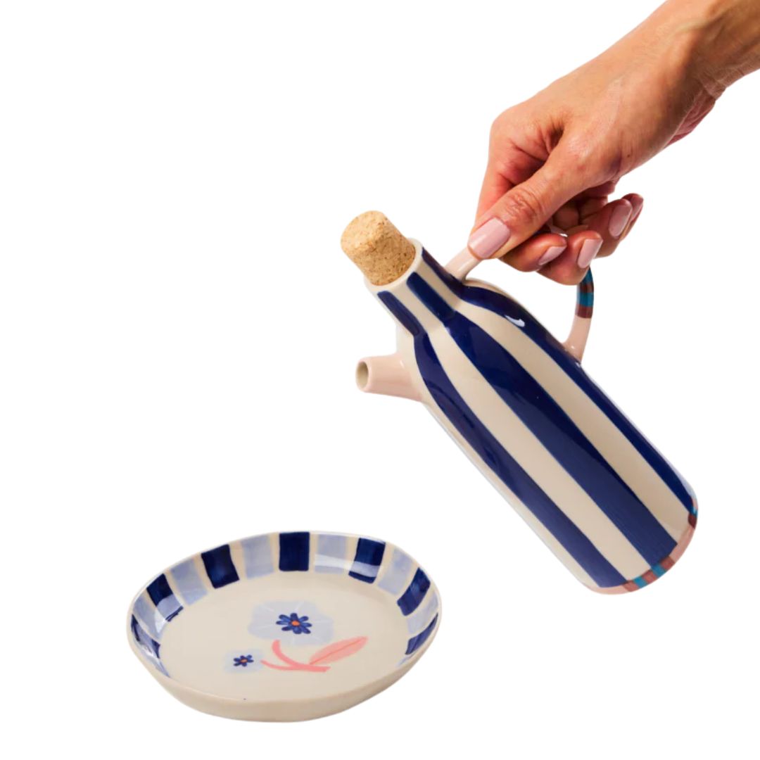 Bloomie Blue Oil Pourer