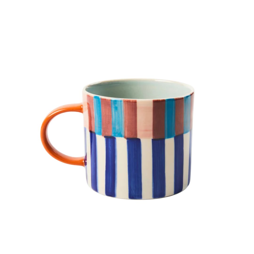 Bloomie Blue Stripe Mug