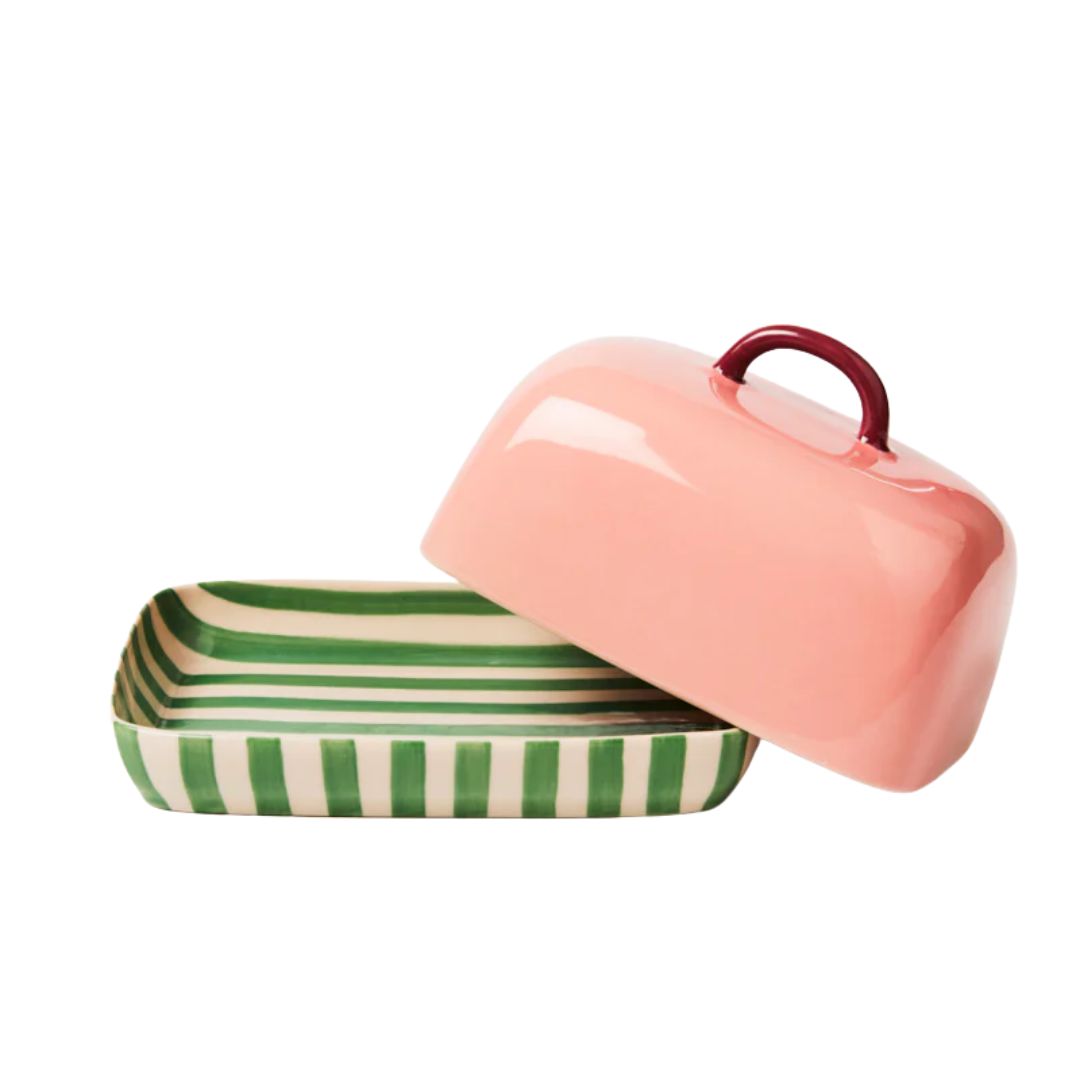 Bloomie Pink Butter Dish