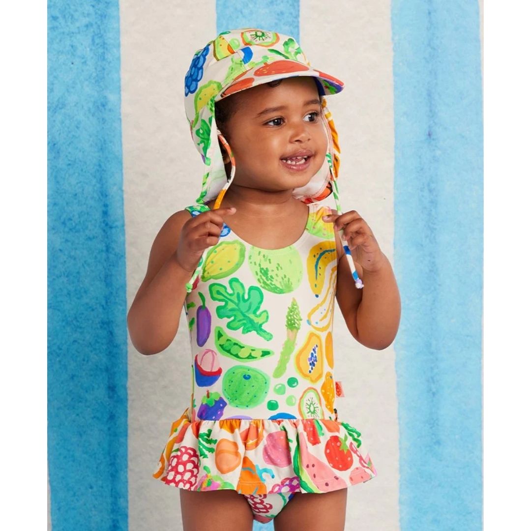 Baby Frill Bather Eat The Rainbow