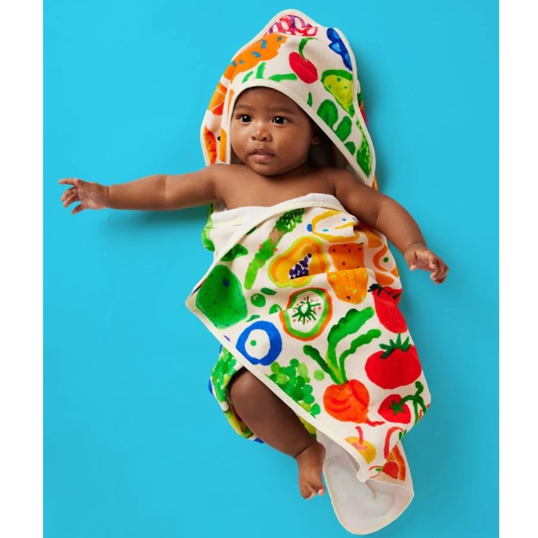 Baby Hooded Towel Eat The Rainbow