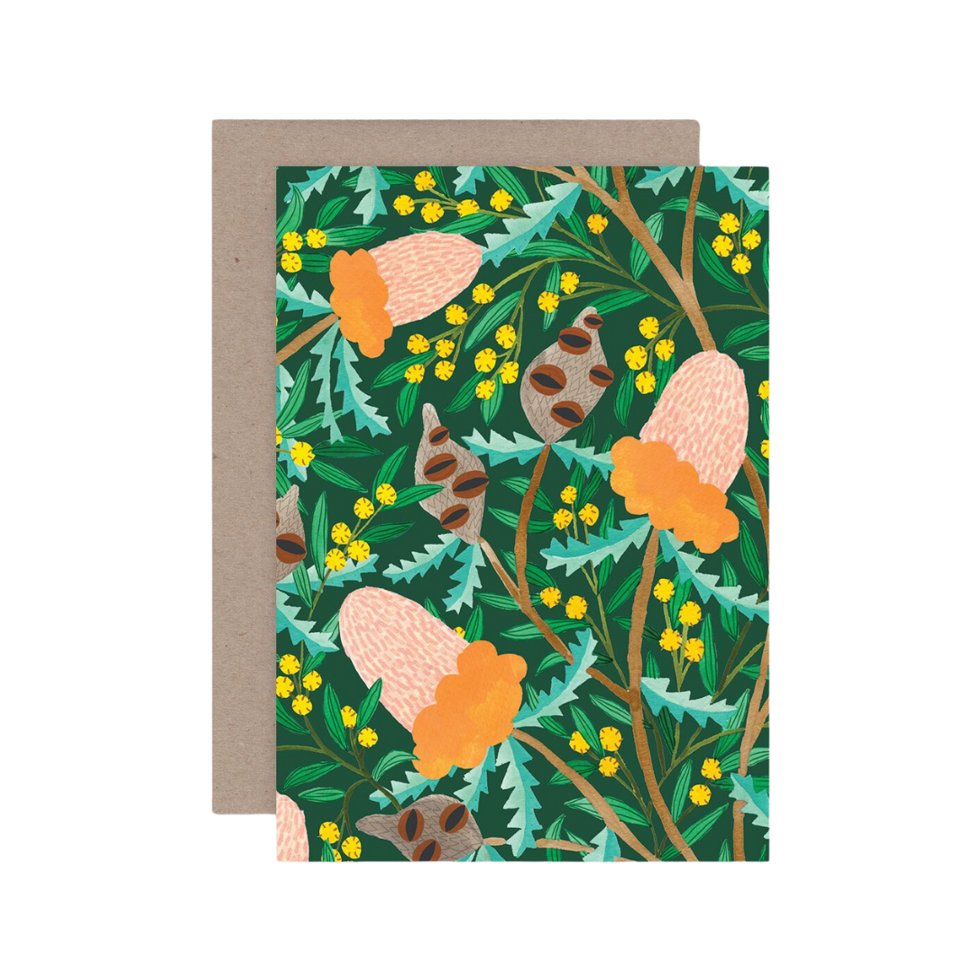 Banksia Botanical card