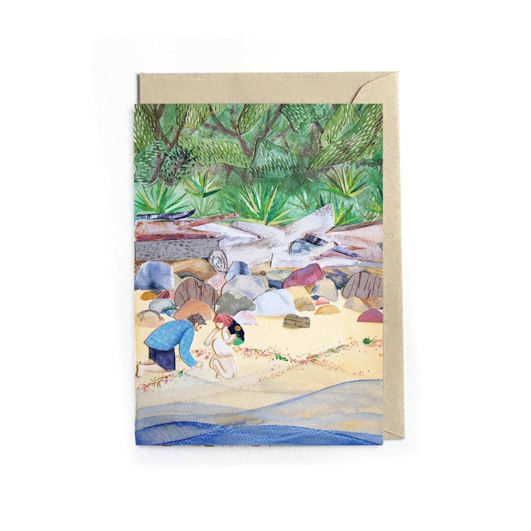 Beachcombing in Spring Card