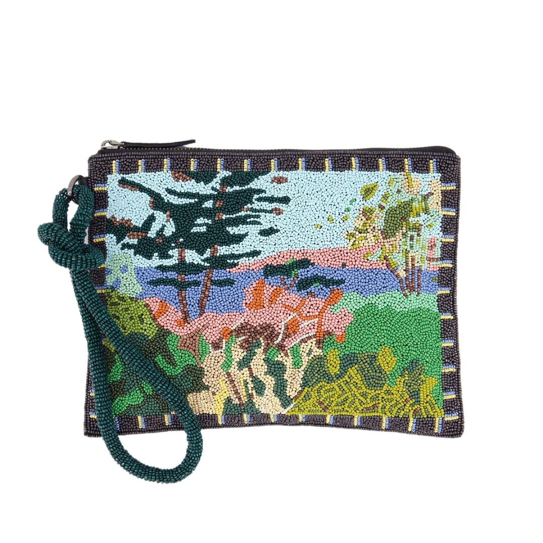 Beaded Line Clutch - Palisades
