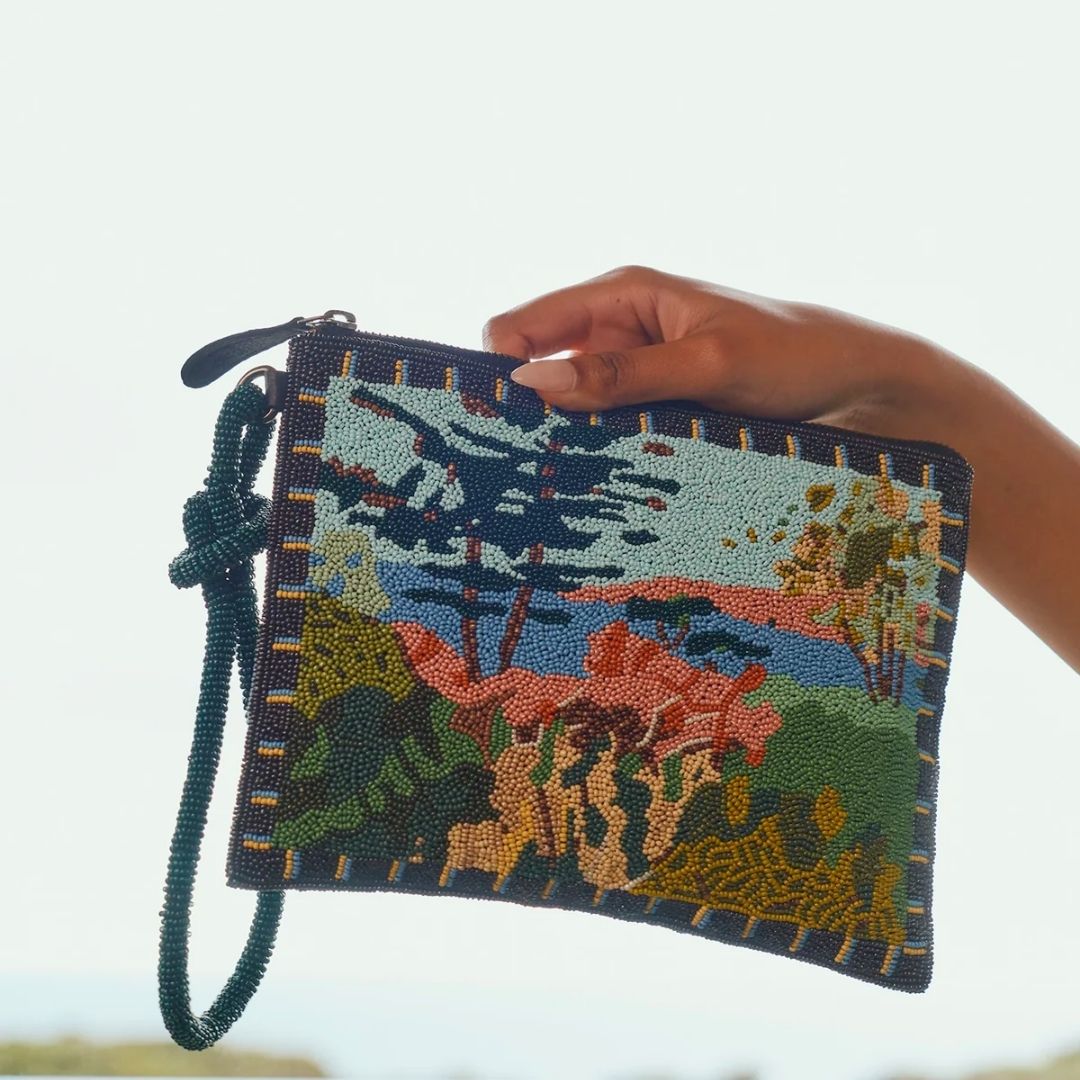 Beaded Line Clutch - Palisades