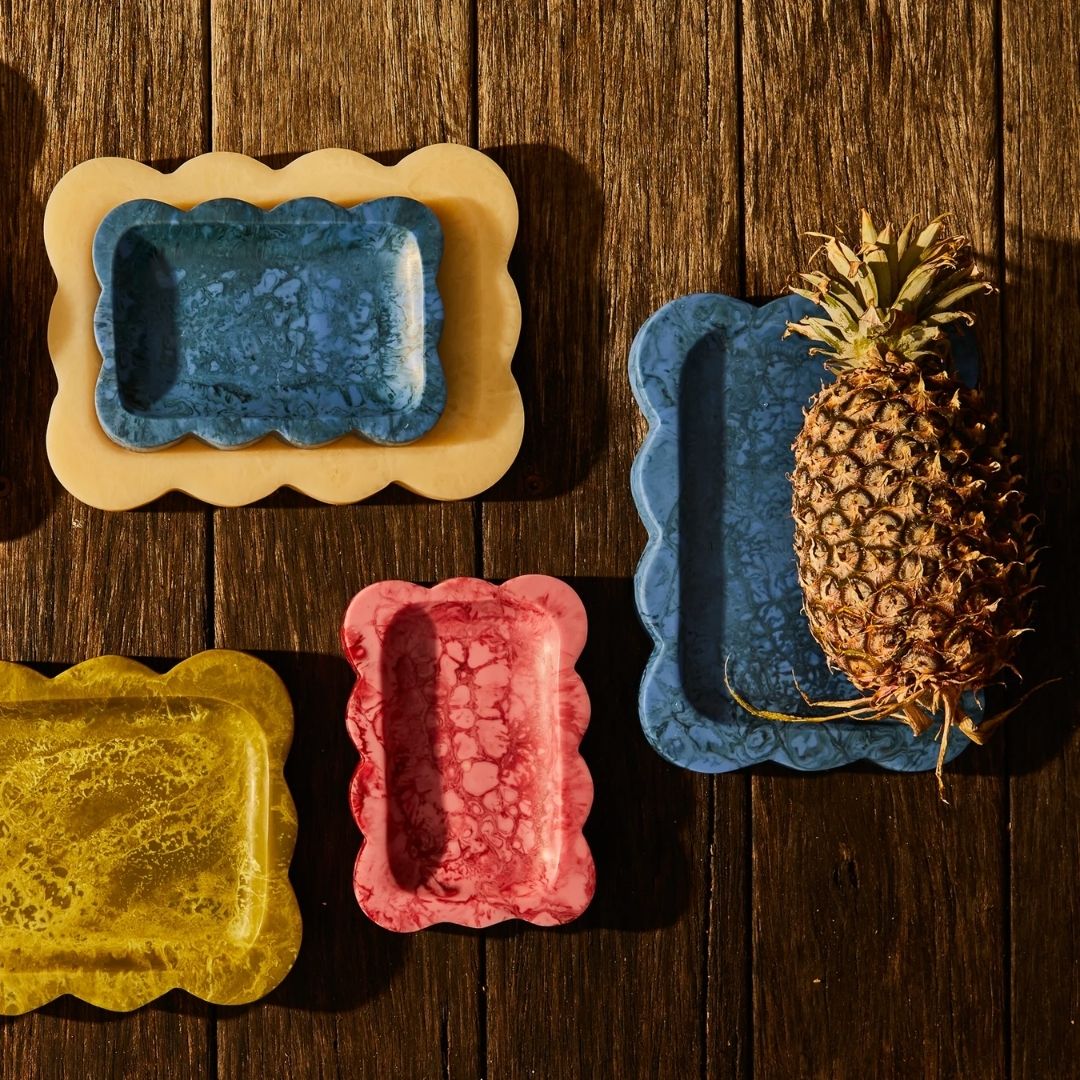 Beau Small Tray - Azure