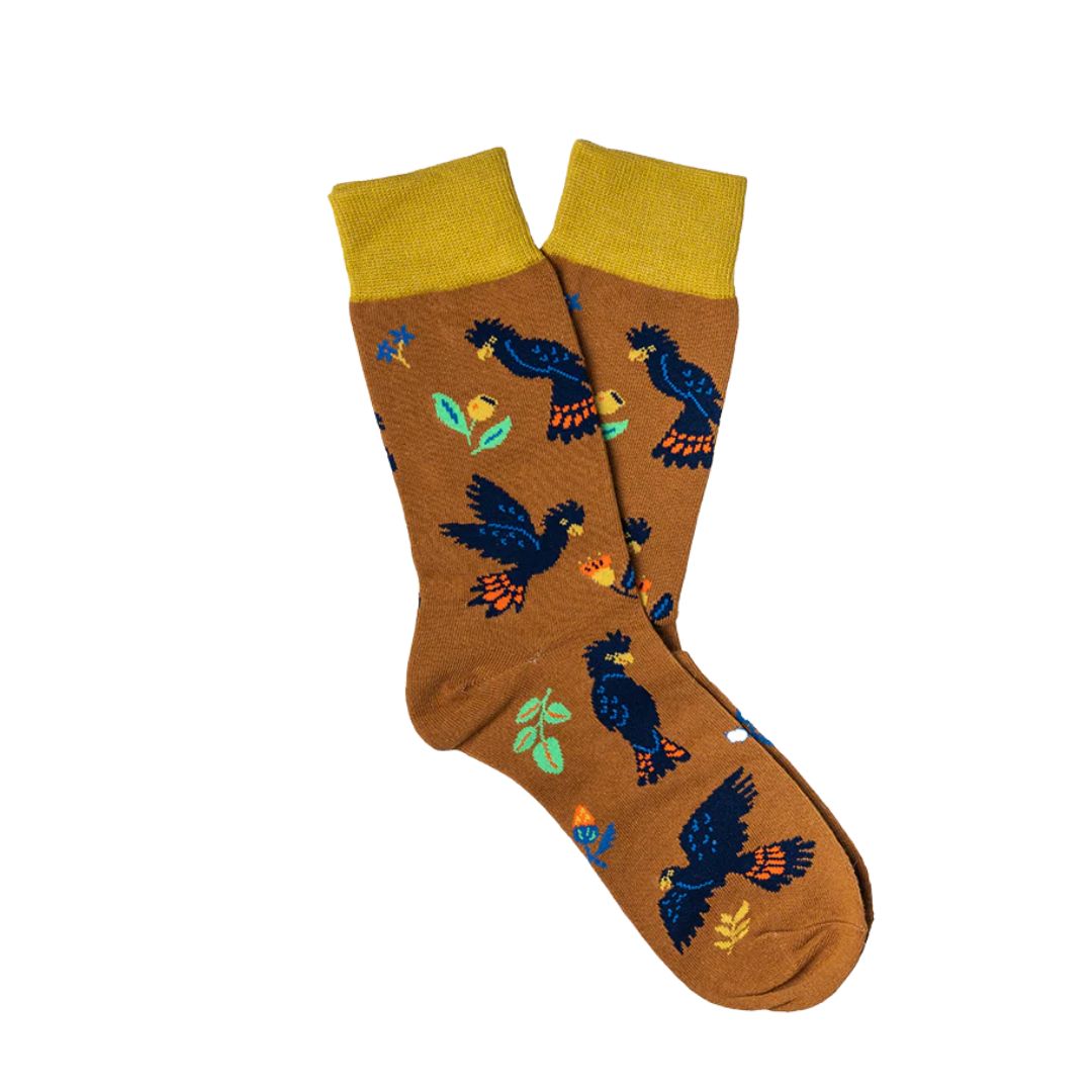 Socks - Black Cockatoo