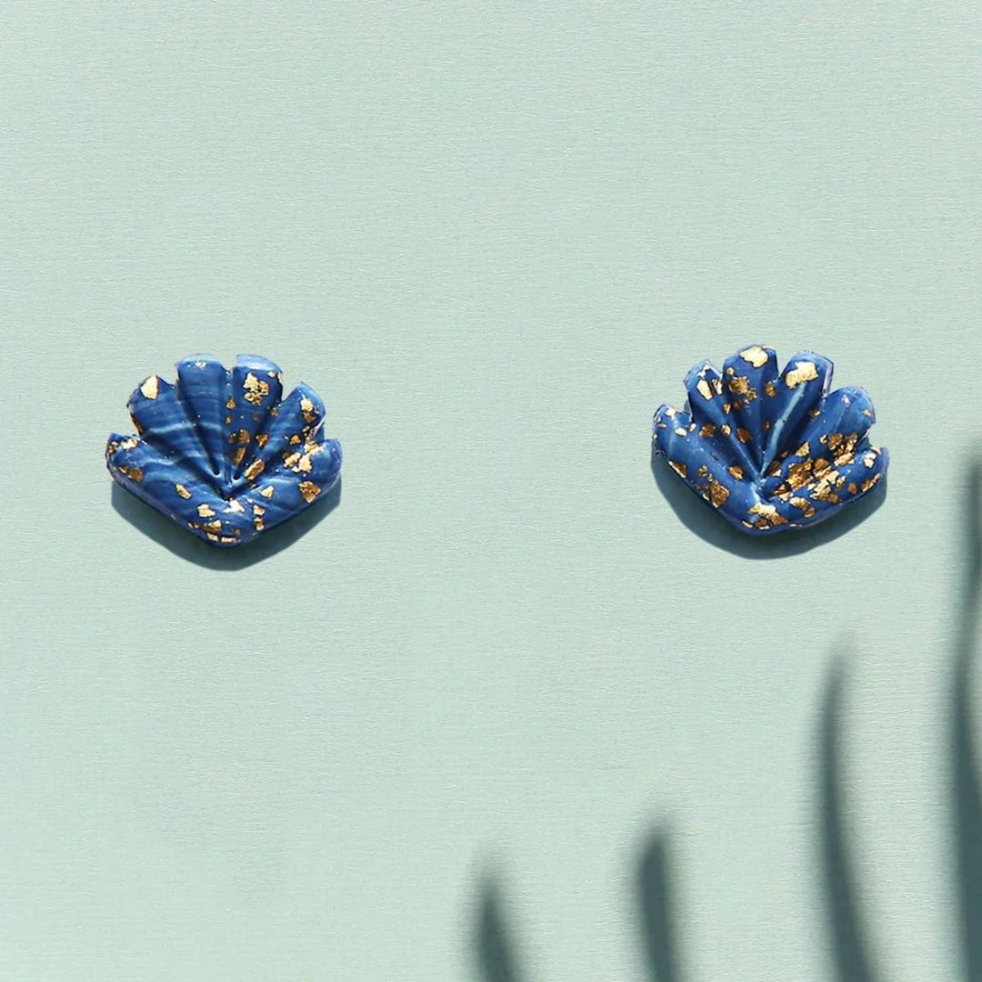Blue Shell Studs