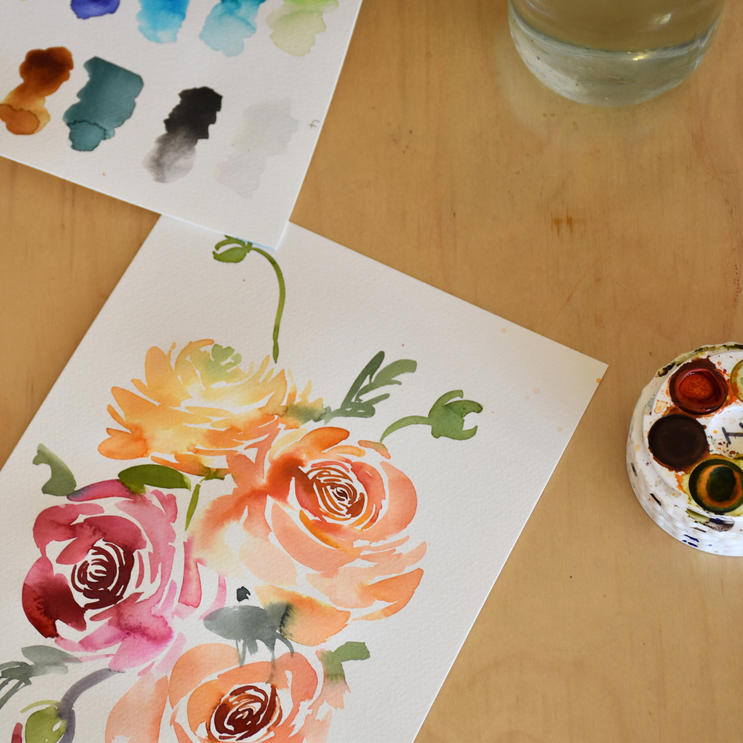 Contemporary Botanical Watercolour with Natalie Martin - Intermeidiate