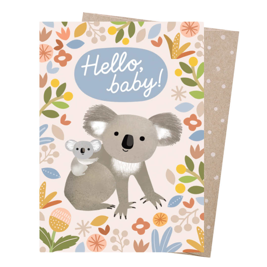 Bouncing baby // Greeting card