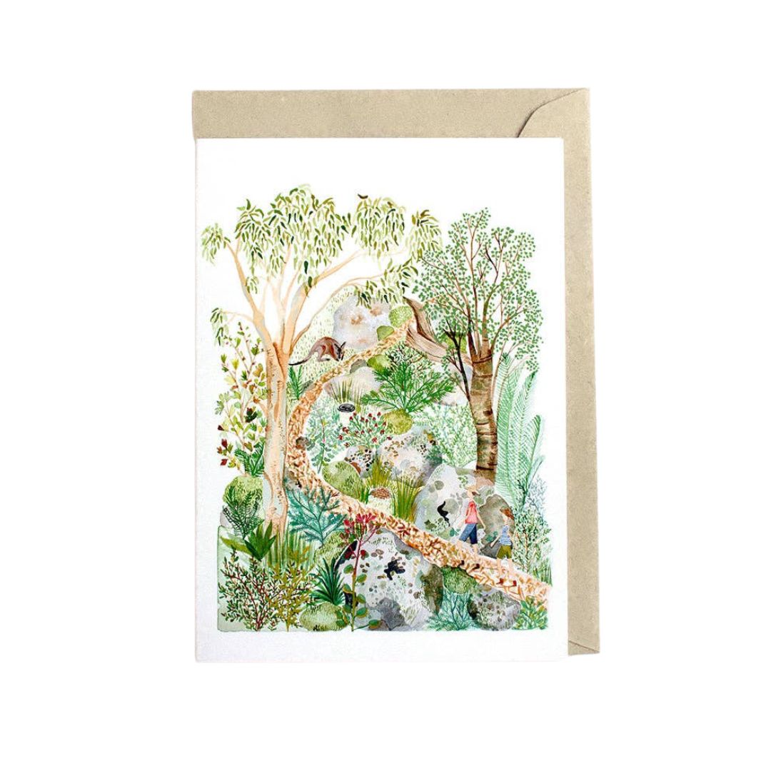 Greeting Card - Bushwalking