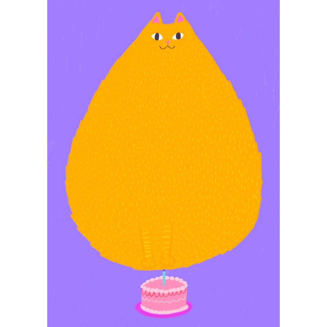 Cat Flame Card