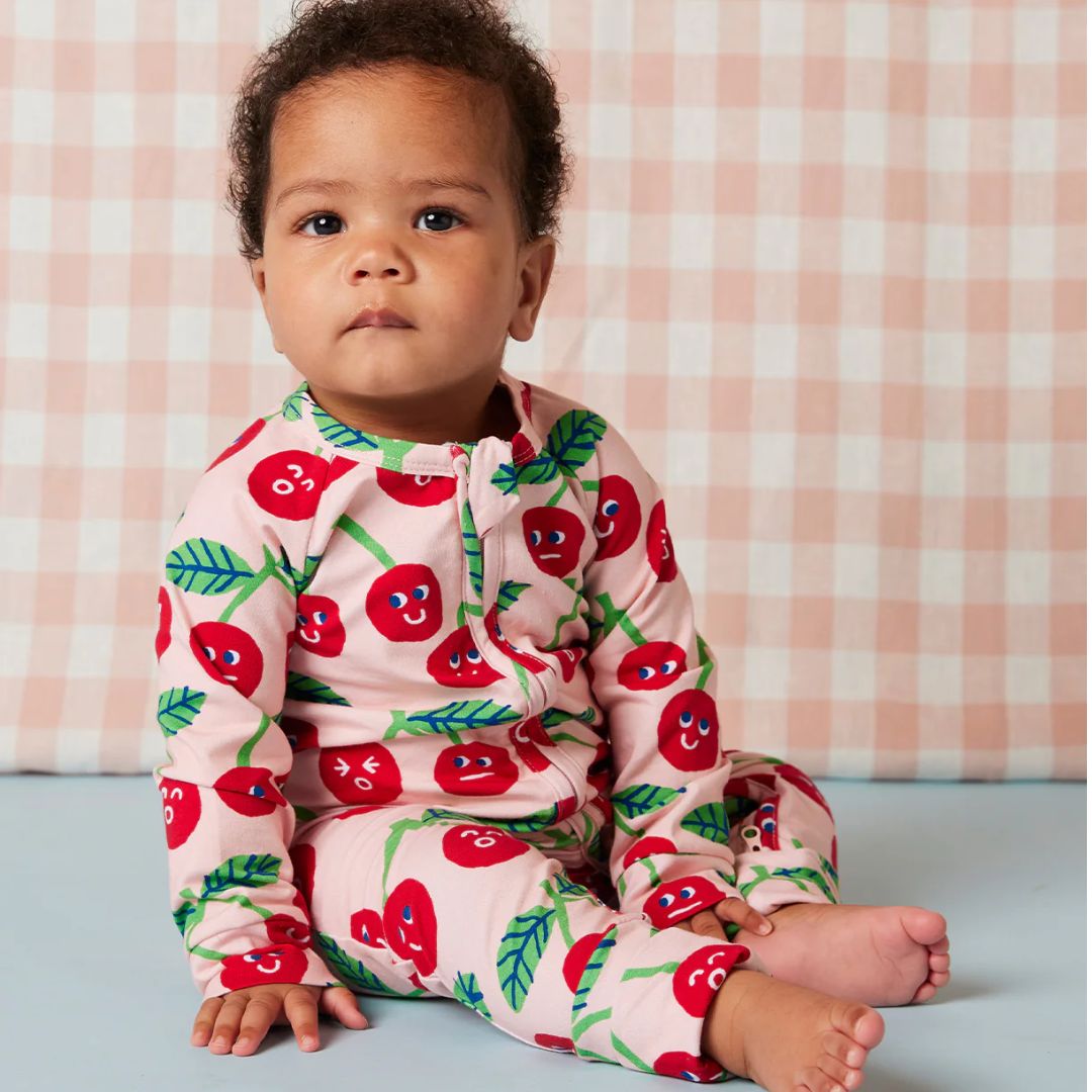 Cheeky Cherry- Long Sleeve Zip Suit