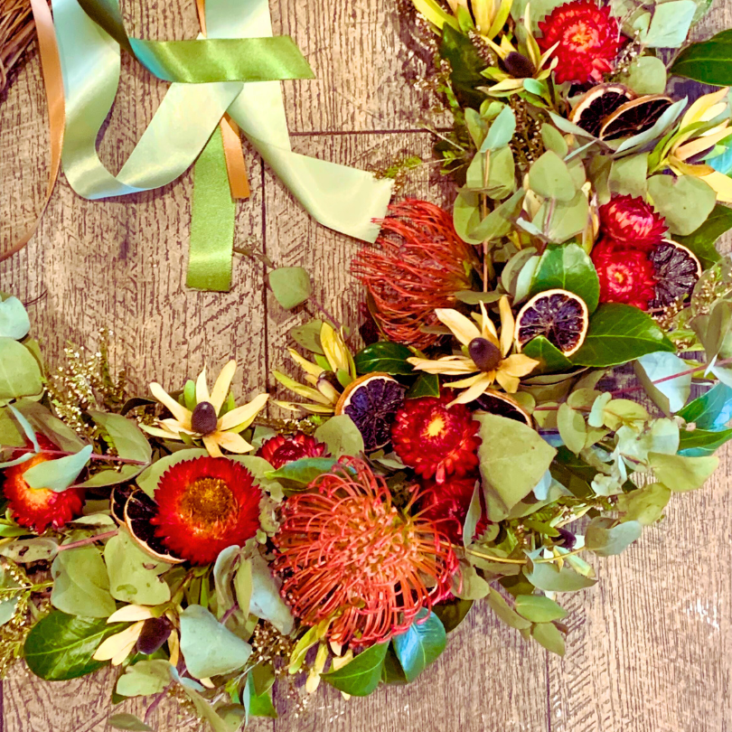 Christmas wreath workshop with lovely local florist. Join us at Meet Gather Collect, Canberra a fun morning of getting creative.