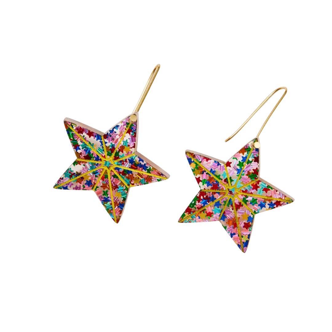 Christmas Star - Multi Star Glitter