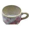Perfect for a large coffee or tea!  Handmade by Tina on the pottery wheel.  Featuring blue/red/white glazes