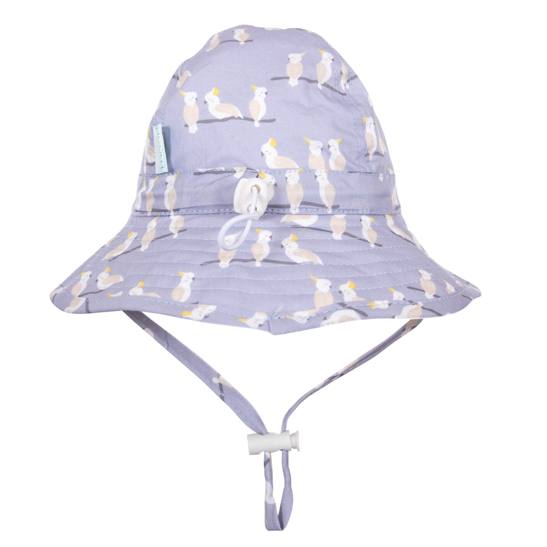 Acorn Hat - Cockatoo wide brim infant hat