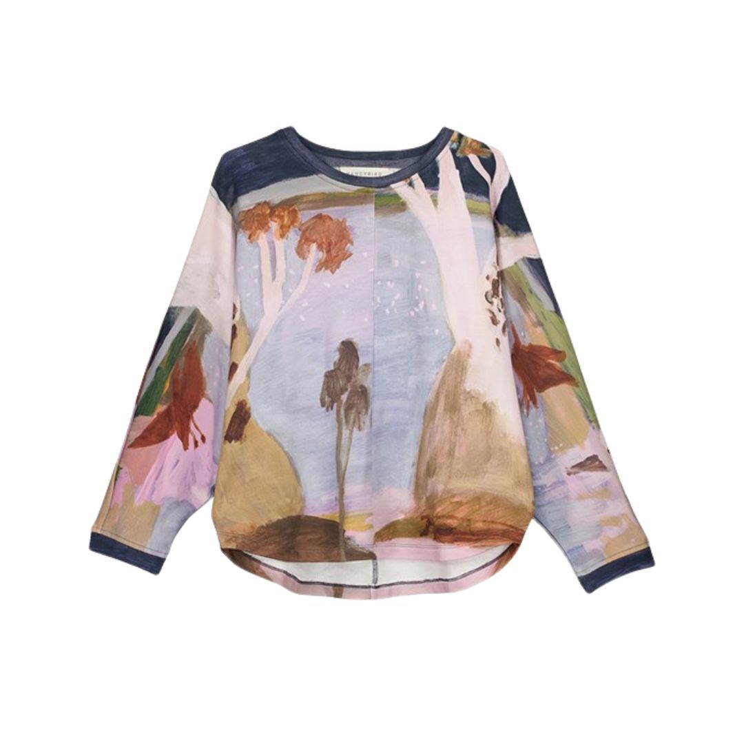 Dahlia Batwing Sweat - Night Herons