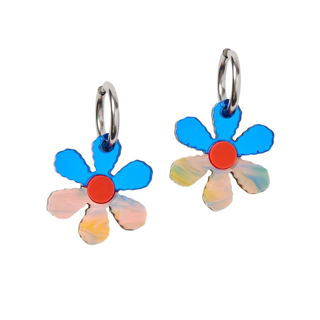 Daisy Huggies - Blue/ Peach Watercolour